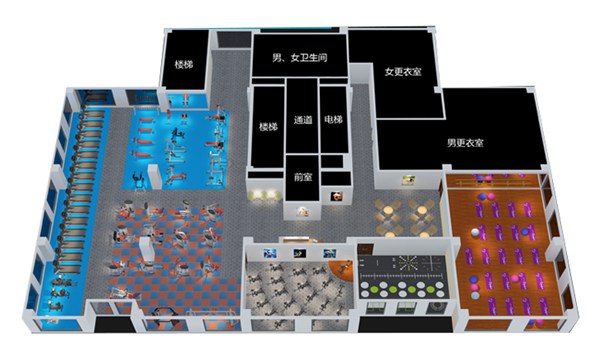1500平方健身房配置方案-广西壹号娱乐体育健身器材有限公司 1500平方健身房配置方案-广西壹号娱乐体育健身器材有限公司