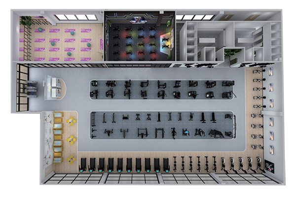 500平方健身房配置方案-广西壹号娱乐体育健身器材有限公司 500平方健身房配置方案-广西壹号娱乐体育健身器材有限公司