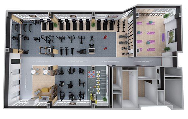 200-500平方健身房配置方案-广西壹号娱乐体育健身器材有限公司 200-500平方健身房配置方案-广西壹号娱乐体育健身器材有限公司