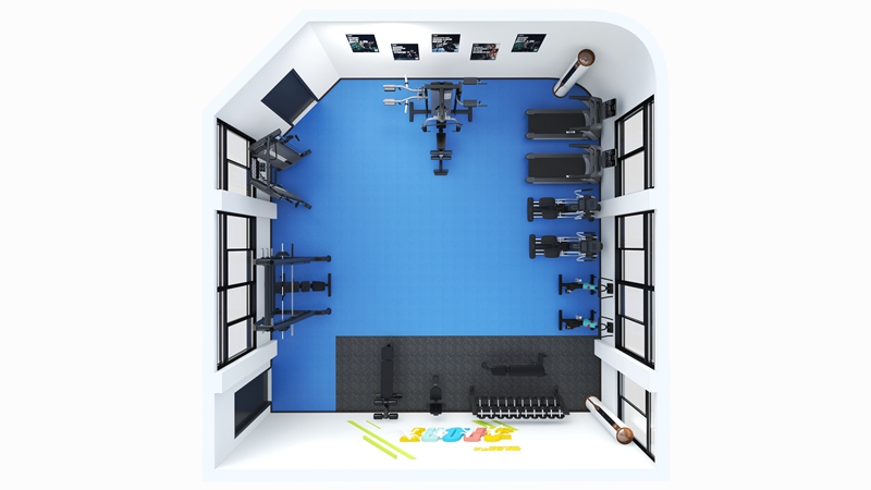 企事业单位健身房-平面图 企事业单位健身房-平面图