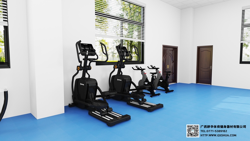 128m²企事业单位健身房解决方案-有氧器材 128m²企事业单位健身房解决方案-有氧器材