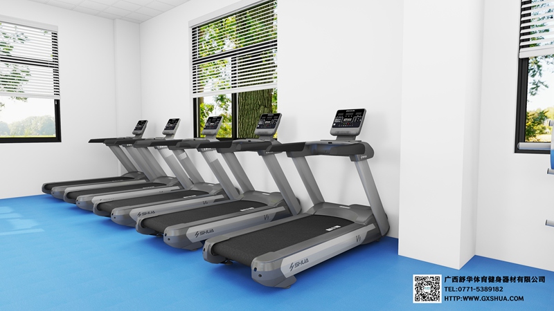 128m²企事业单位健身房解决方案-有氧器材 128m²企事业单位健身房解决方案-有氧器材