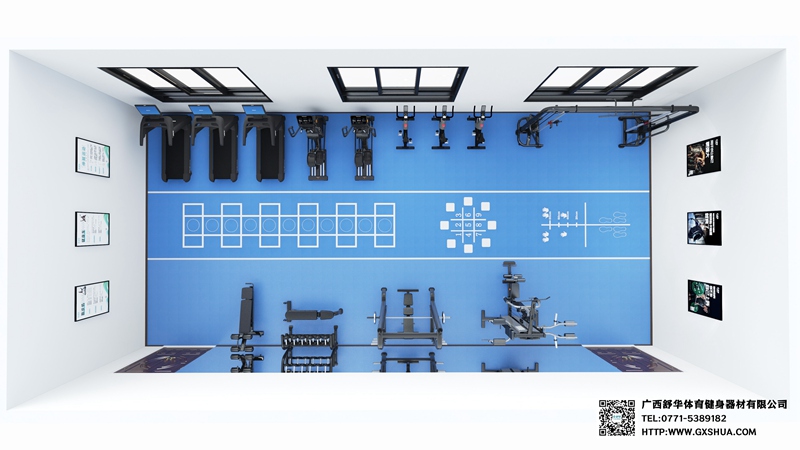 100m²企事业单位健身房 解决方案 100m²企事业单位健身房 解决方案